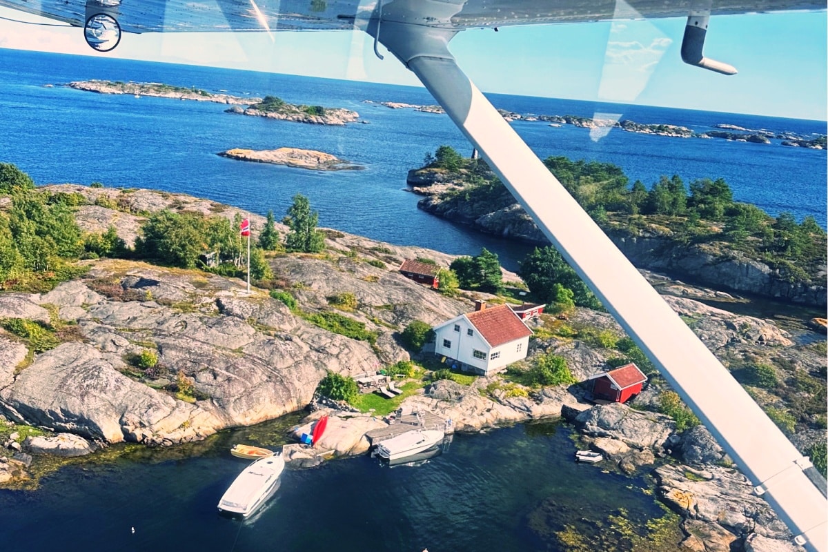 Spektakuläre Ankunft über den norwegischen Schären