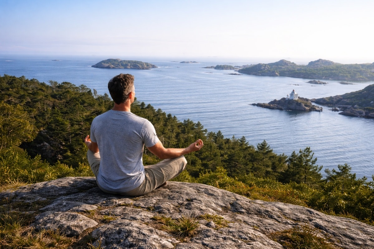 Auf Lyngør erwarten Sie stille Pfade und ein Ort der inneren Ruhe